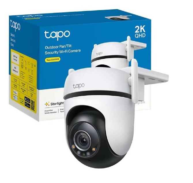 CAMARA IP TAPO C520WS 2K  QHD  Exterior Mov Remoto Day Night SD Wi