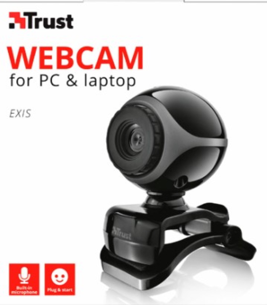 WEBCAM TRUST EXIS BLACK  con  microfono