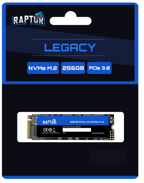 DISCO SSD RAPTOR  M2 NVME PCIE 256GB
