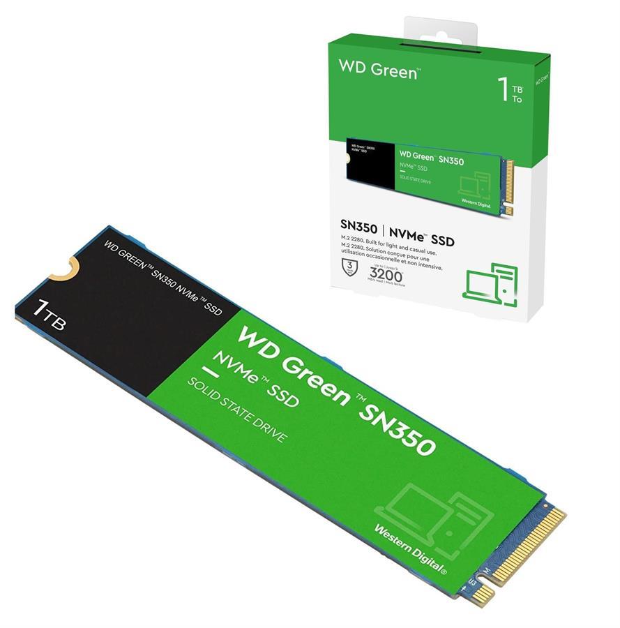 DISCO M.2 SSD WD 1TB GREEN SN350 NVME G3 2280