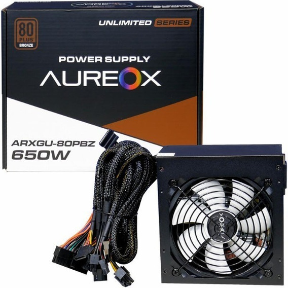 FUENTE GAMER AUREOX 650W BRONZE 80+PSU
