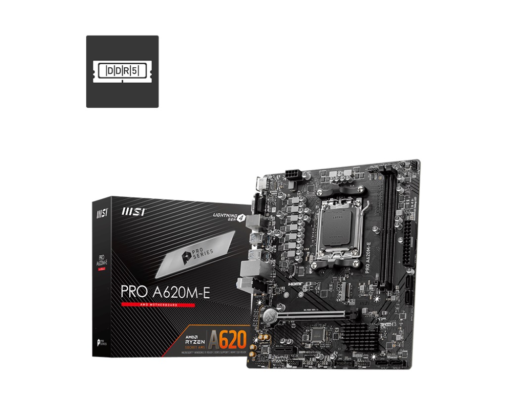 MB MSI PRO A620M-E DDR5 AM5 HDMI DDR5