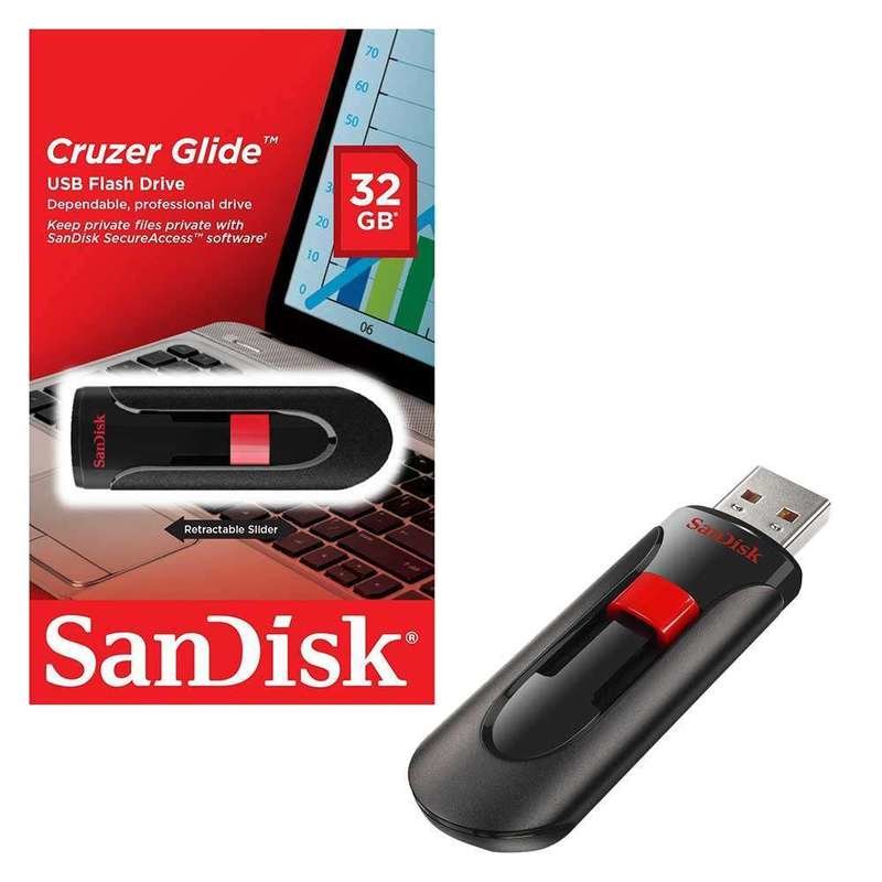 PENDRIVE USB Sandisk Cruzer Glide 32GB