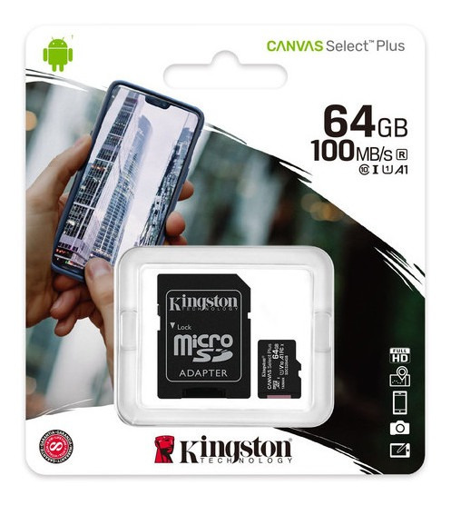 MEMORIA SD HC 64 GB  80MB/s KINGSTON MICRO SD CLAS