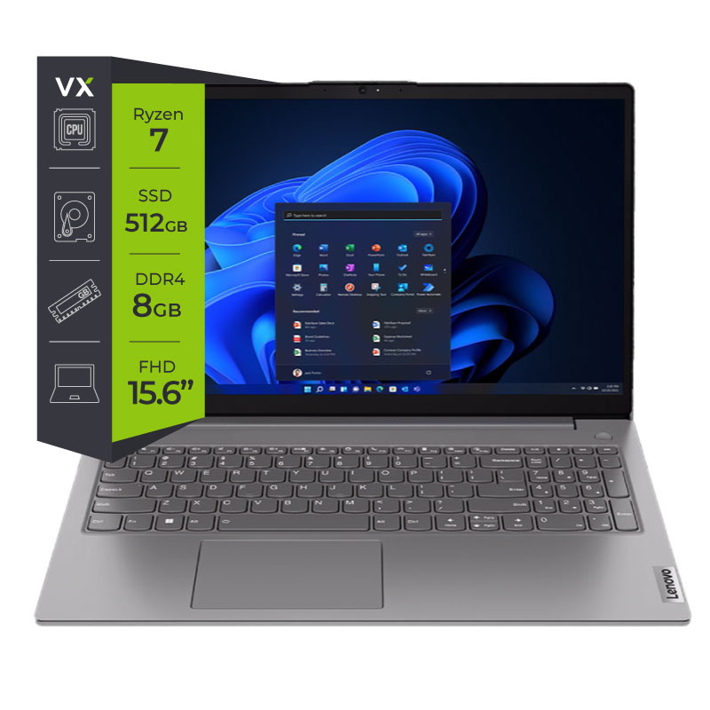 NOTEBOOK  LENOVO 15.6 V15 R7-7730U 8GB SSD512 GTIA