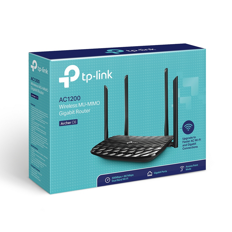 ROUTER INALAMBRICO ARCHER  C6 AC1200 Giga  Dual Tp