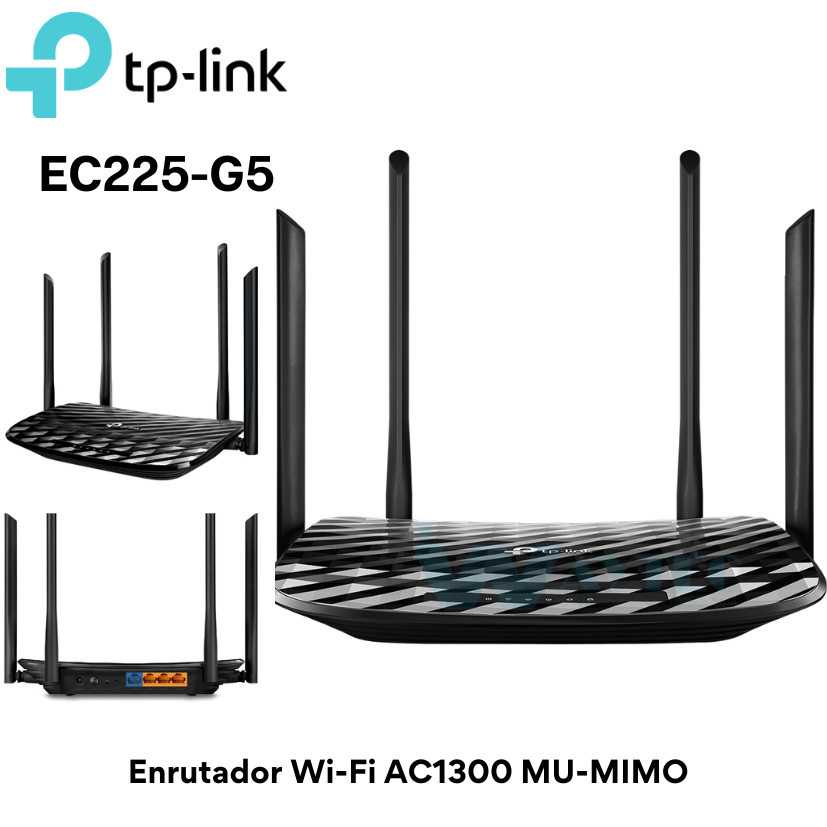 ROUTER INALAMBRICO EC225-G5 AC1300 WISP Agile Cfg Gigabit MuMimo D.Band