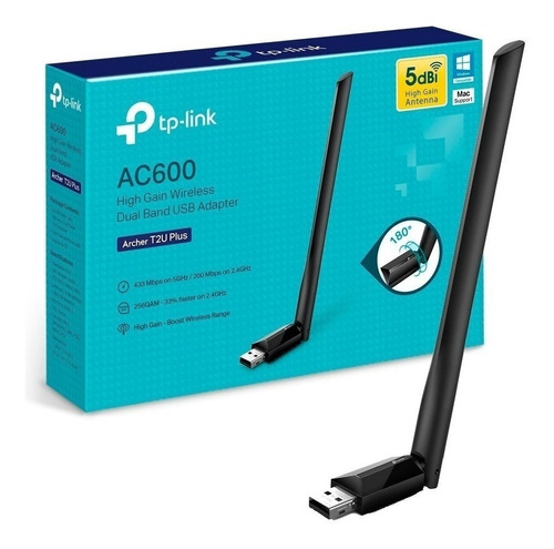 PLACA DE RED WIFI TP-LINK T2U Plus AC600 High Gain