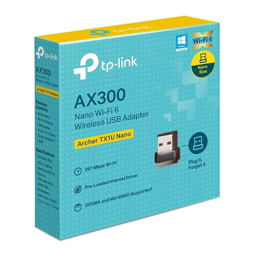 PLACA DE RED WIFI TP-LINK TX1U NANO  AX300 wifi6