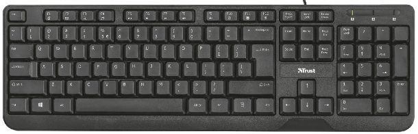 TECLADO TRUST ZIVA MEDIA ESPA�OL